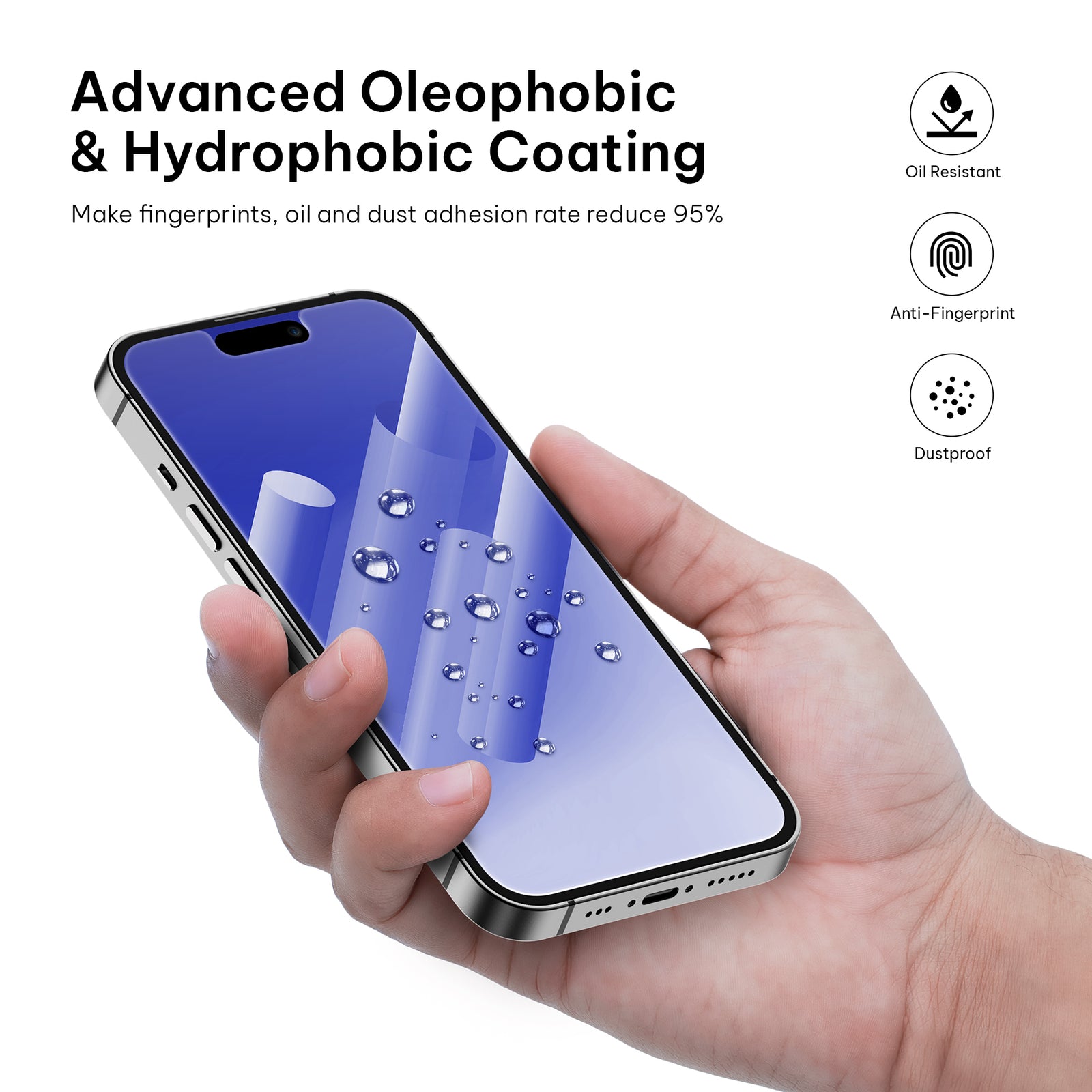 iPhone 14 Series Tempered Glass Screen Protector - Pack of 2