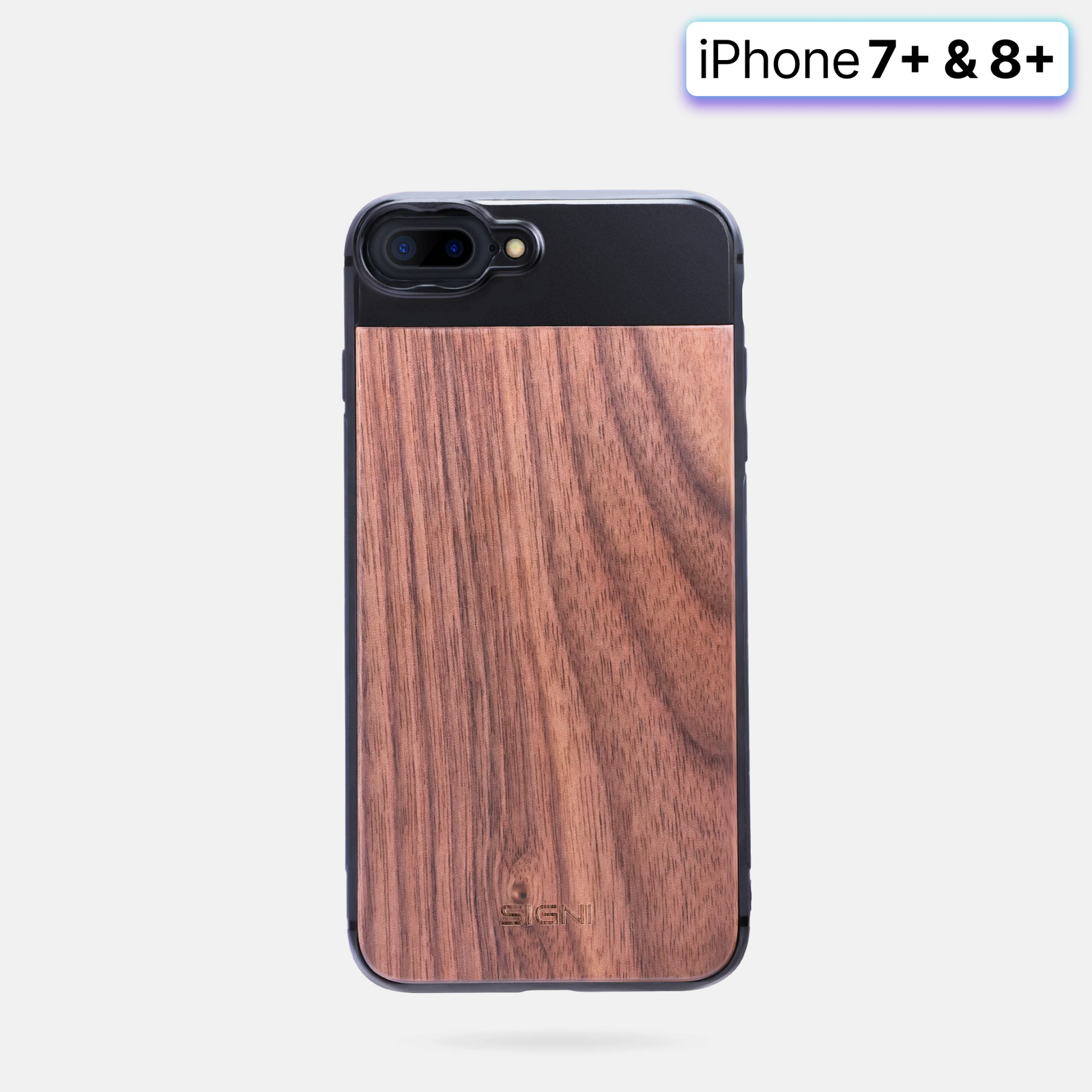 Wooden Mobile Lens case for iPhone 7+ & 8+