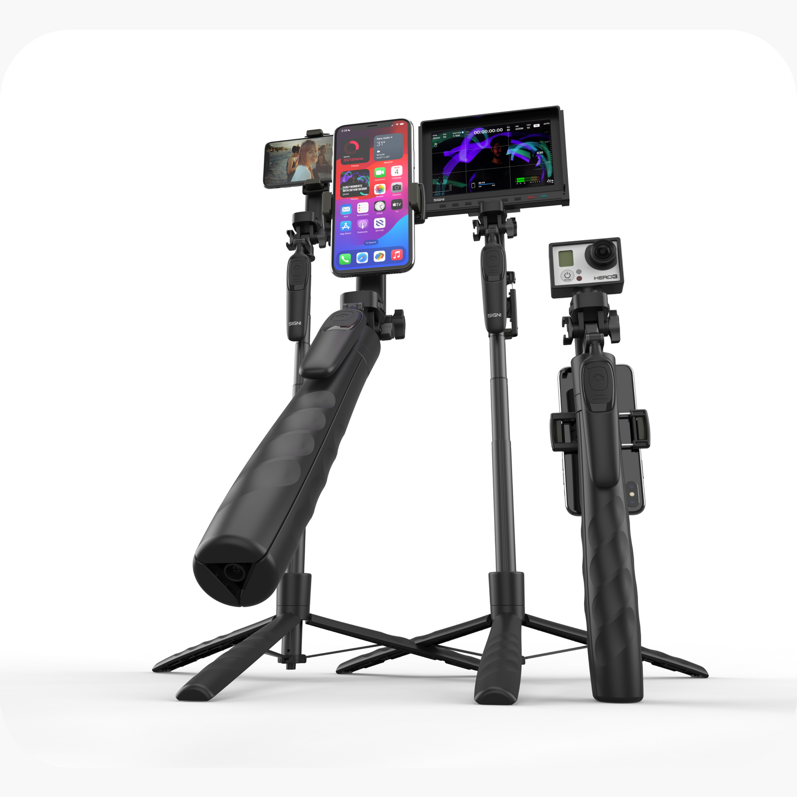 SIGNIPOD Selfie Stick/Foldable Tripod - 1.75m