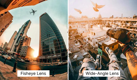 What are the advantages of fisheye lens over wide-angled ones?