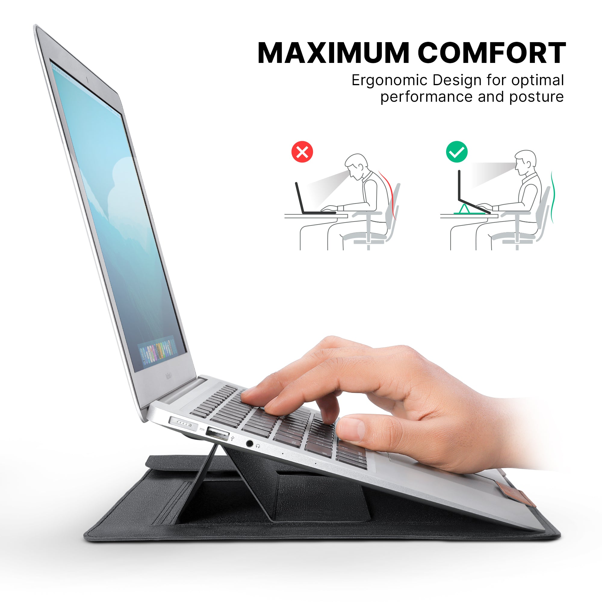 Elev8 Laptop Sleeve & Stand