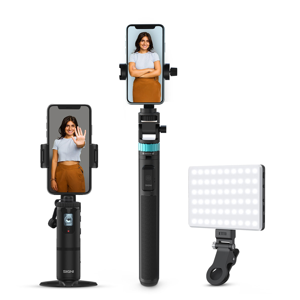 SIGNI FOLLO Compact Ai Face Tracker (With Bluetooth Remote)