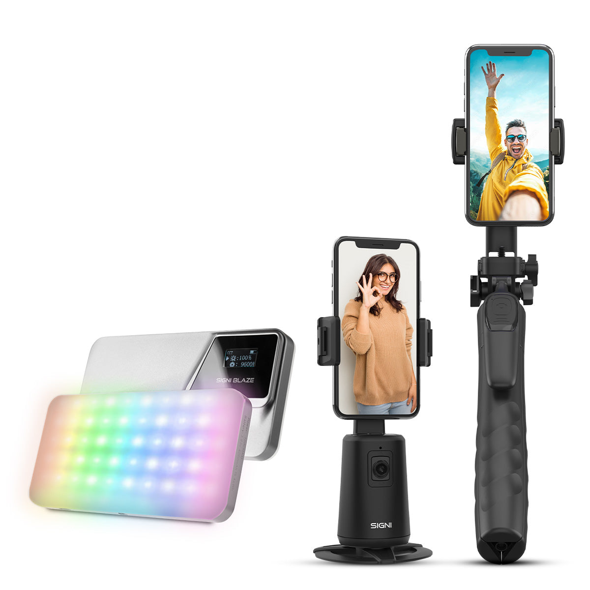 SIGNI POD Flex Plus 360 Tripod/Selfie Stick - 1.8m