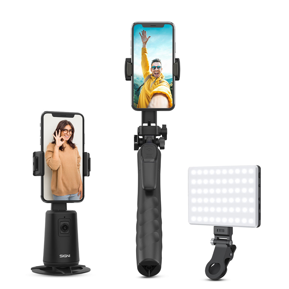 SIGNI POD Flex Plus 360 Tripod/Selfie Stick - 1.8m