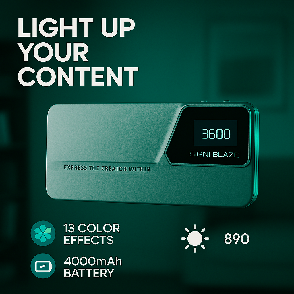 SIGNI Blaze Fill Light for Creators with 3 Adjustable Modes