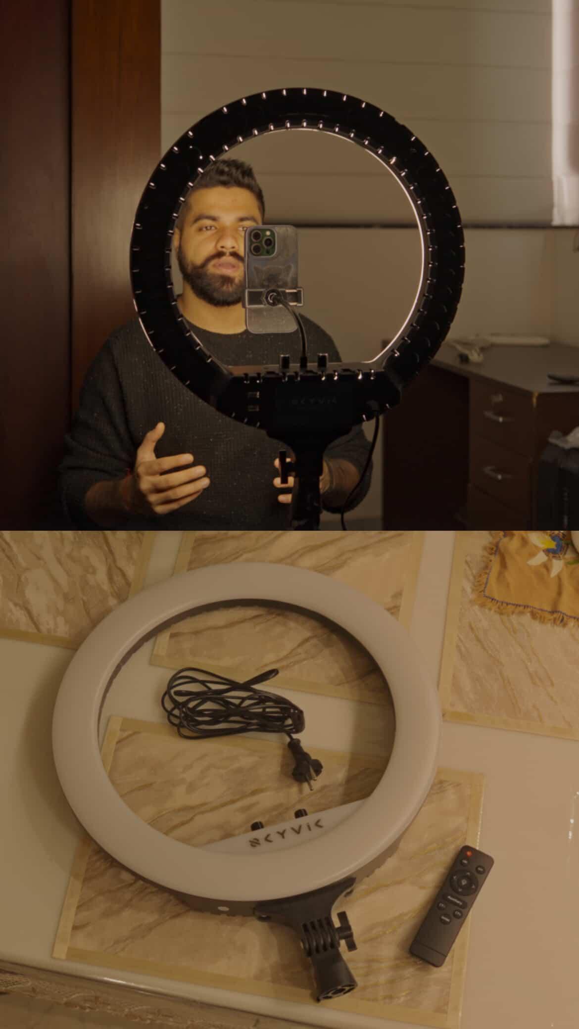 SKYVIK Loop 18-Inch Bi-Colour Ring Light