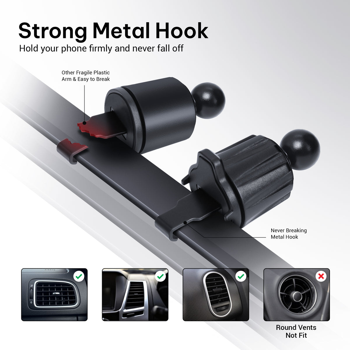 TRUHOLD Magsafe compatible Airvent Mobile phone holder