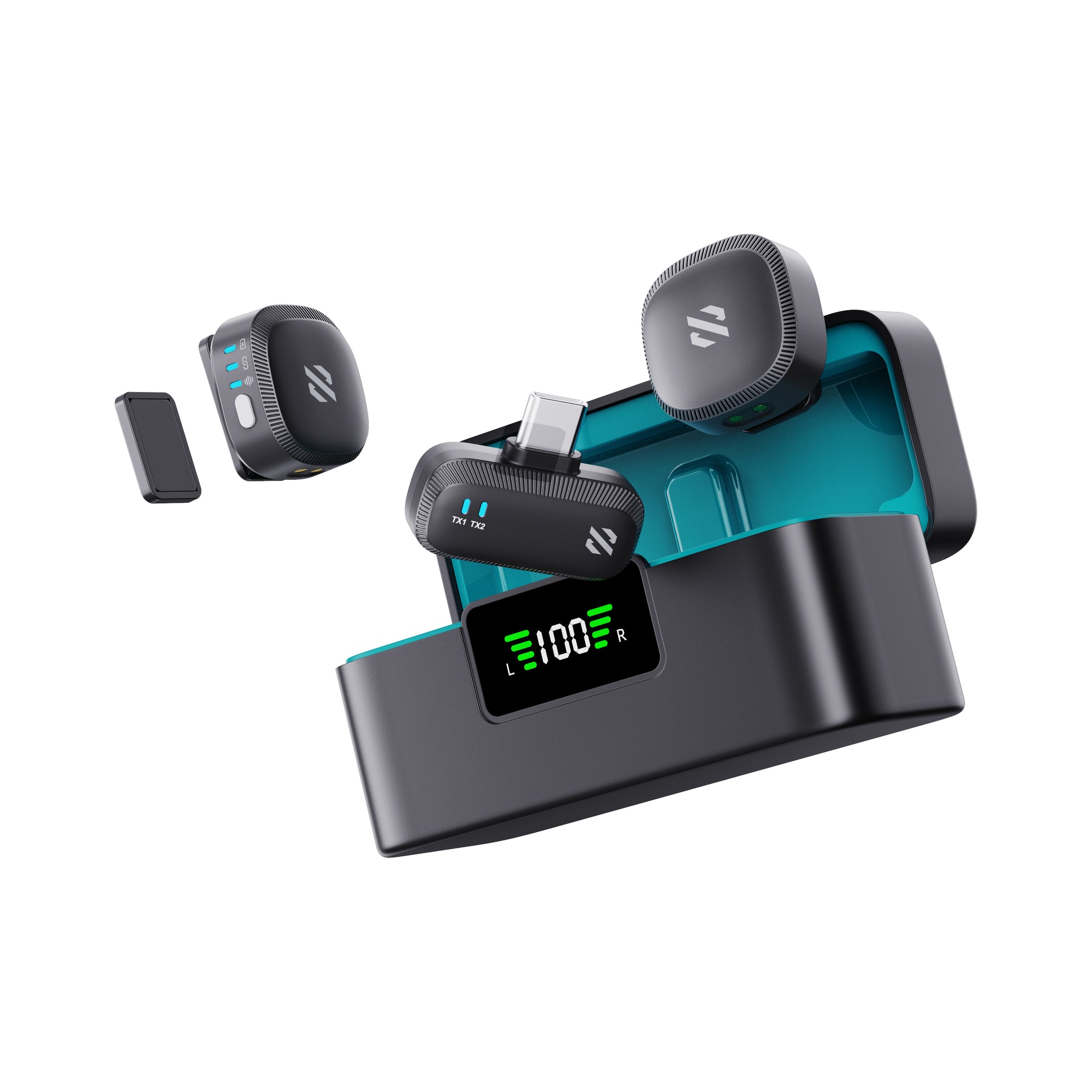 SKYVIK KRISP GO Wireless Collar Microphone – For Vlogging, Reels, Interviews, Singing, YouTube, Live Streaming