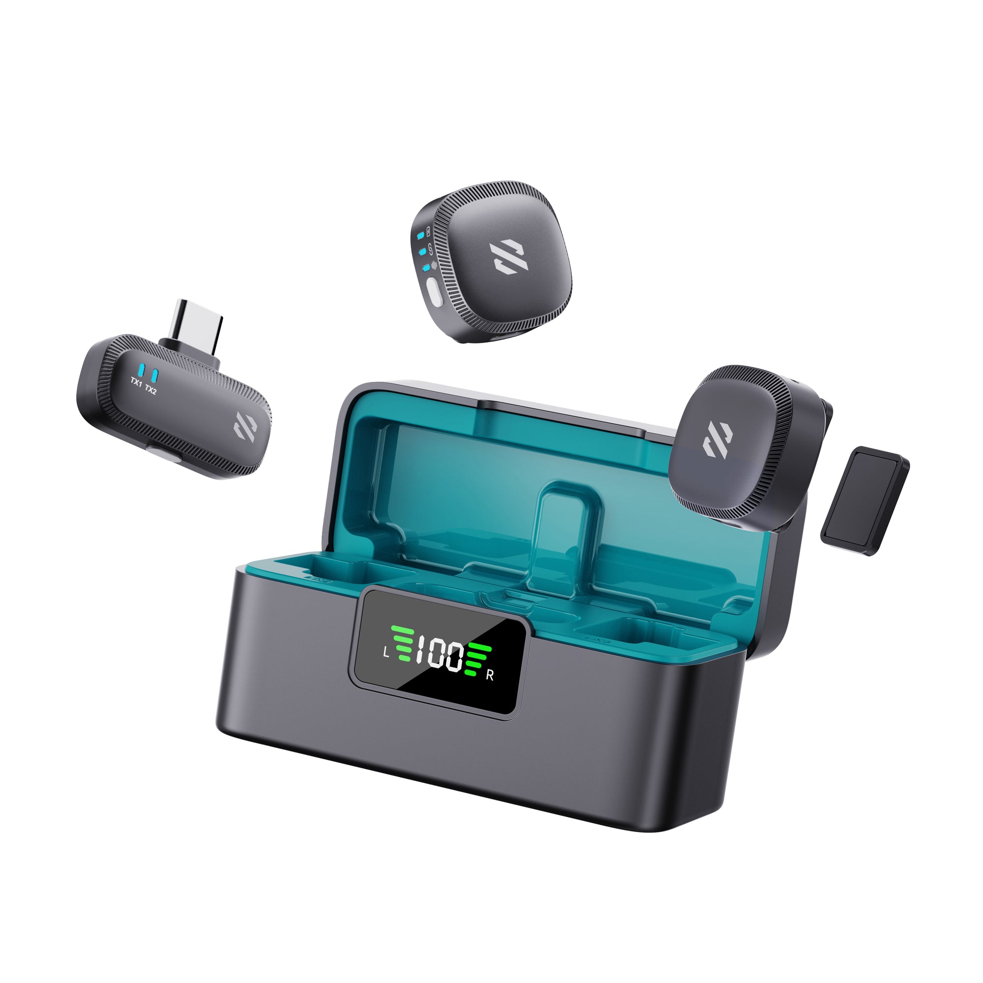 SKYVIK KRISP GO Wireless Collar Microphone – For Vlogging, Reels, Interviews, Singing, YouTube, Live Streaming