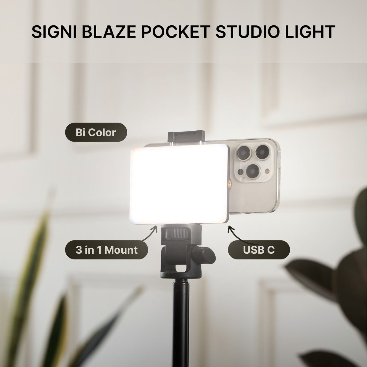 SIGNI Blaze Fill Light for Creators with 3 Adjustable Modes
