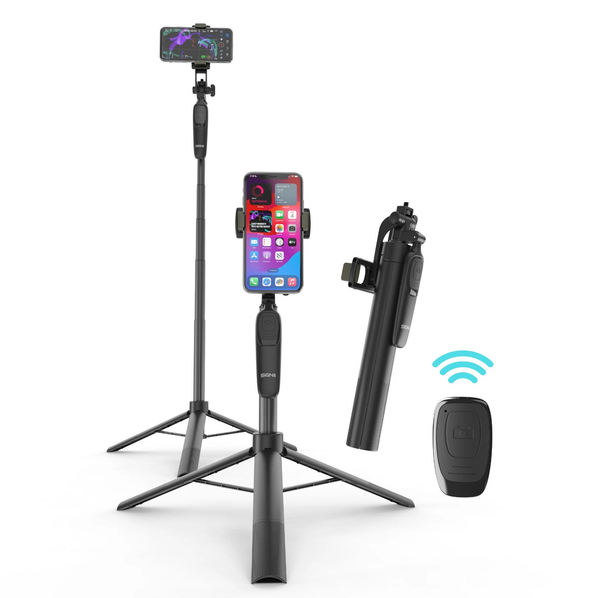 SIGNI POD Flex 360 Tripod/Selfie Stick - 1.5m