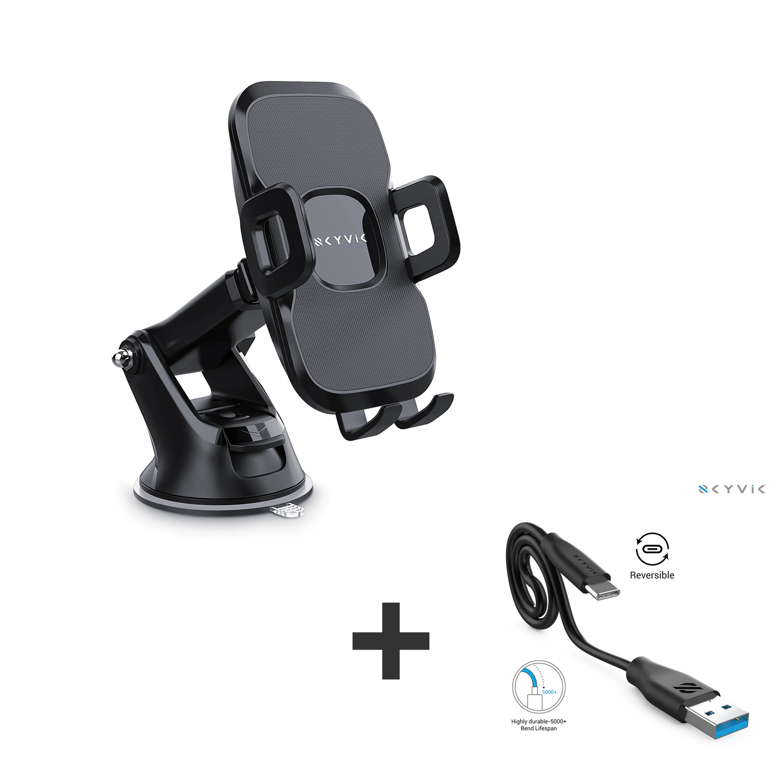 [Combo] Clutch Mobile Holder + Type A to C Data Cable