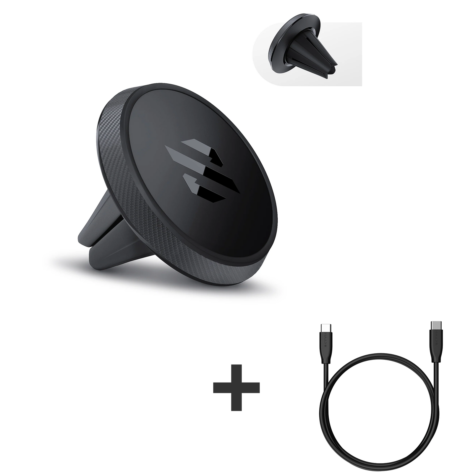 [Combo] Airvent Magnetic Mobile Holder + Type C to C Data Cable