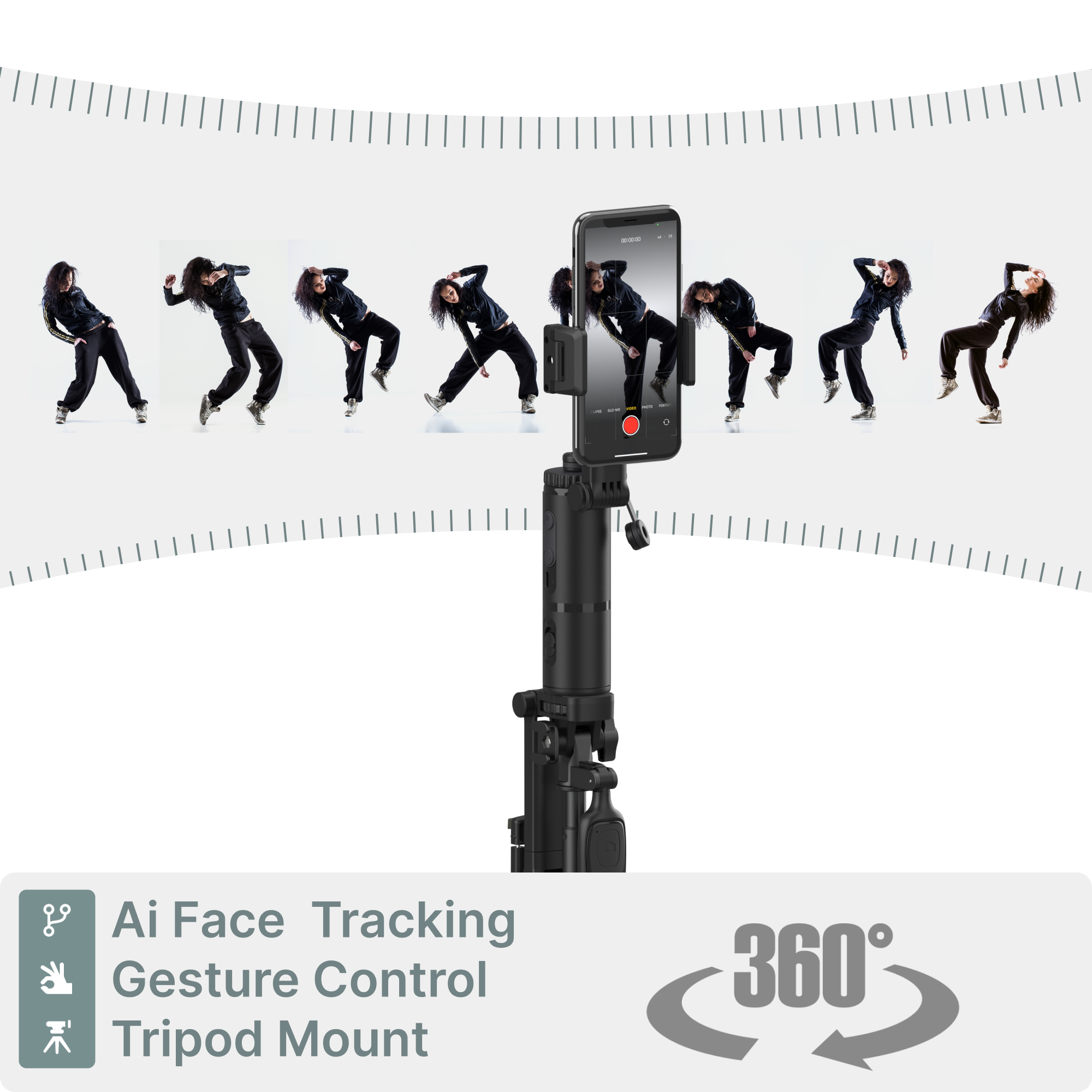 SIGNI FOLLO Compact Ai Face Tracker (With Bluetooth Remote)