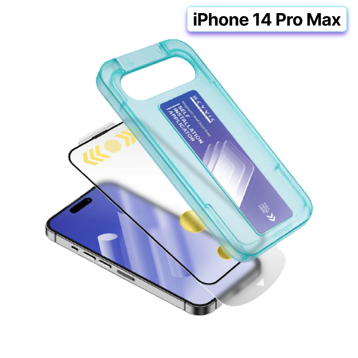 iPhone 14 Pro Max Tempered Glass Screen Protector -Set of 2