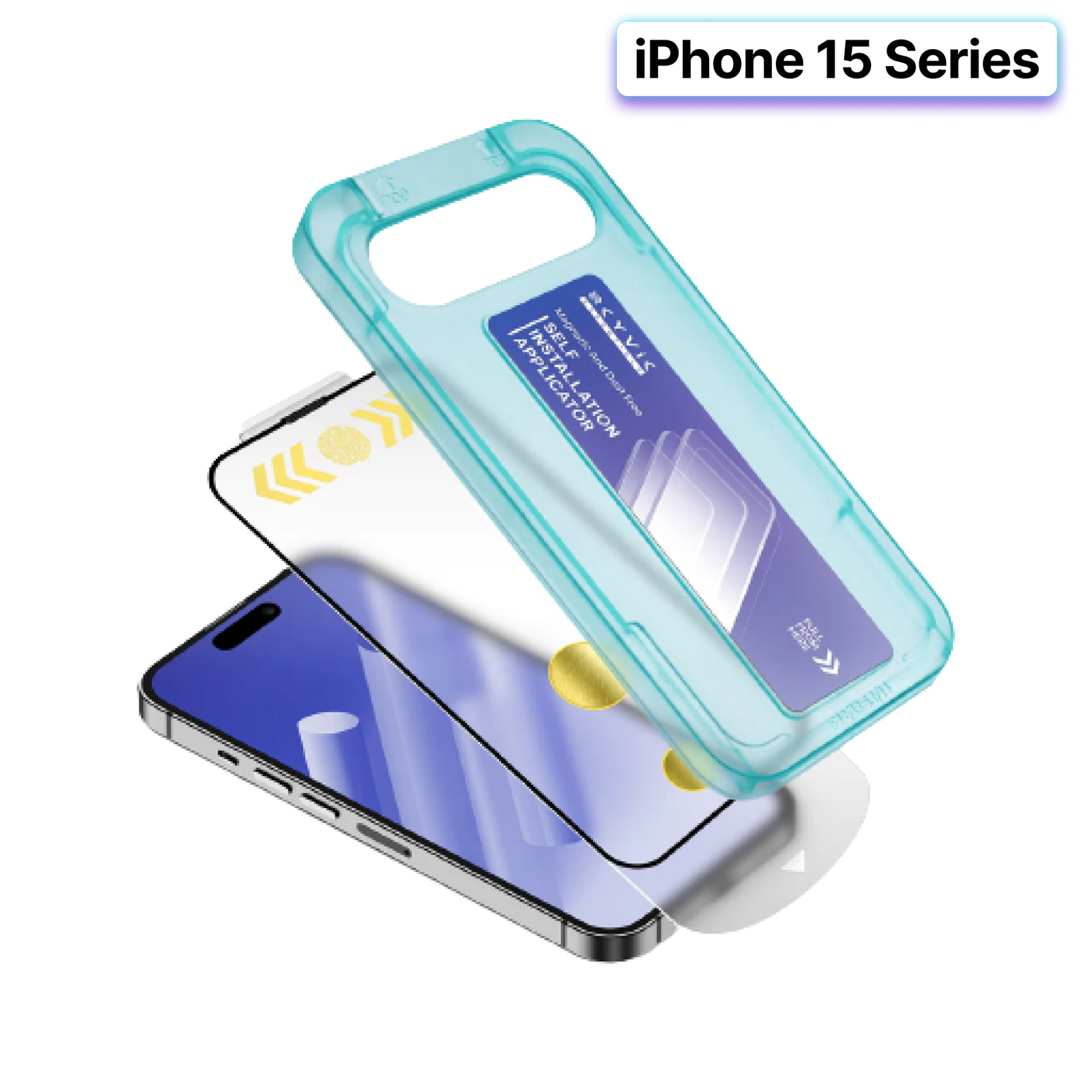 iPhone 15 Series Tempered Glass Screen Protector - Pack of 2