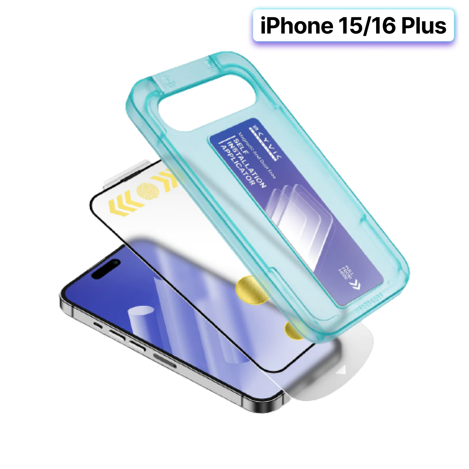 iPhone 15/16 Plus Tempered Glass Screen Protector -Set of 2