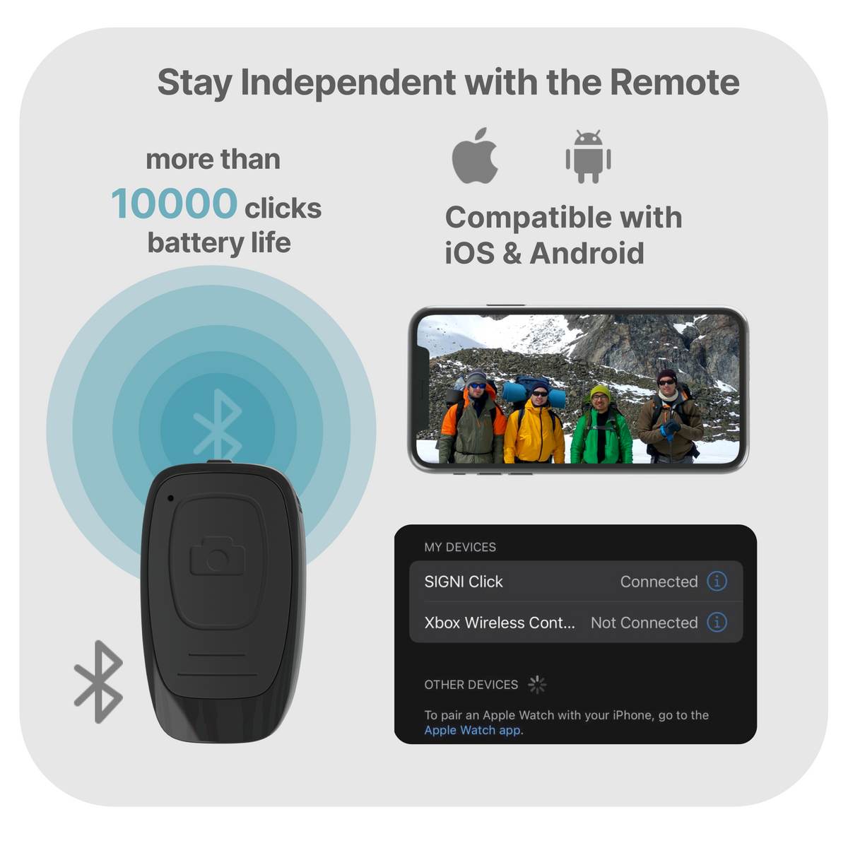 SIGNI POD Flex Plus 360 Tripod/Selfie Stick - 1.8m