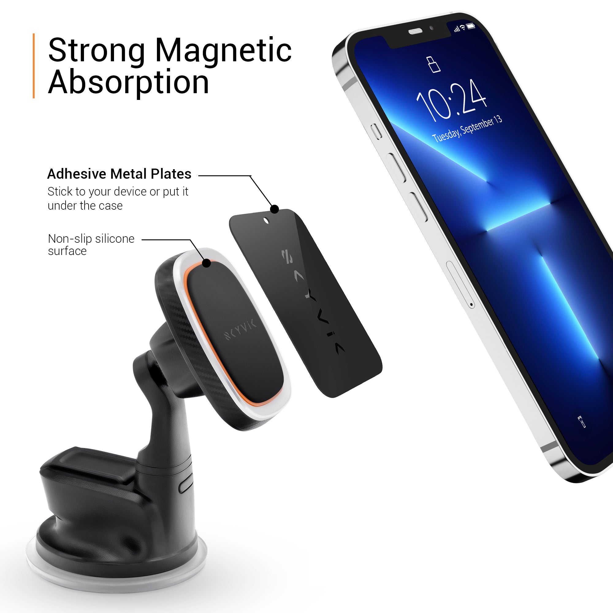 Car Dashboard & Windscreen Magnetic Mobile Phone Holder