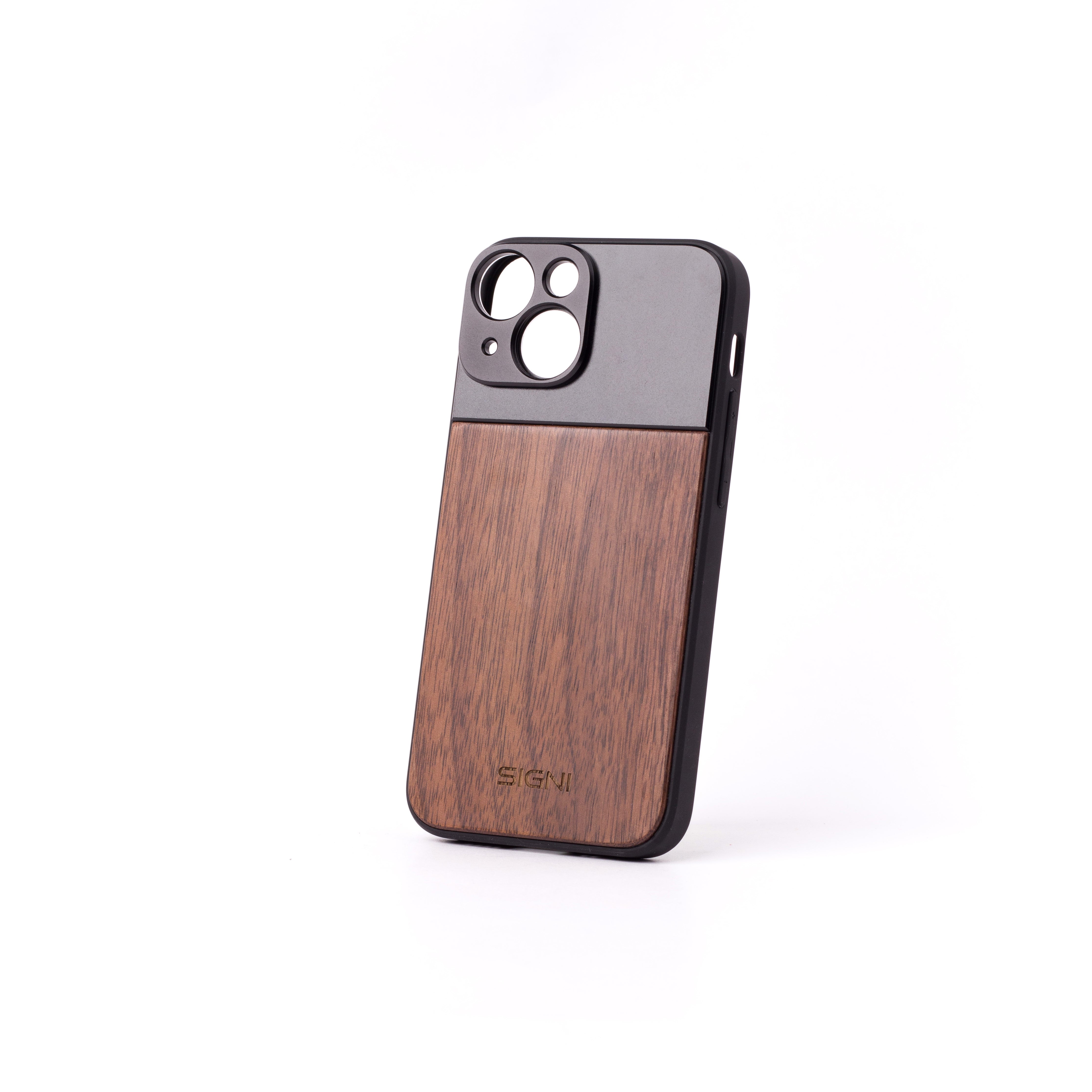 SKYVIK SIGNI One Wooden Mobile Lens case (iPhone 13 Mini)