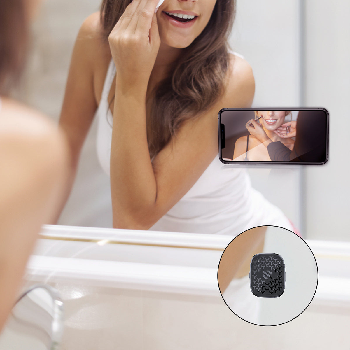 Square StickOn Magnetic Mobile Holder