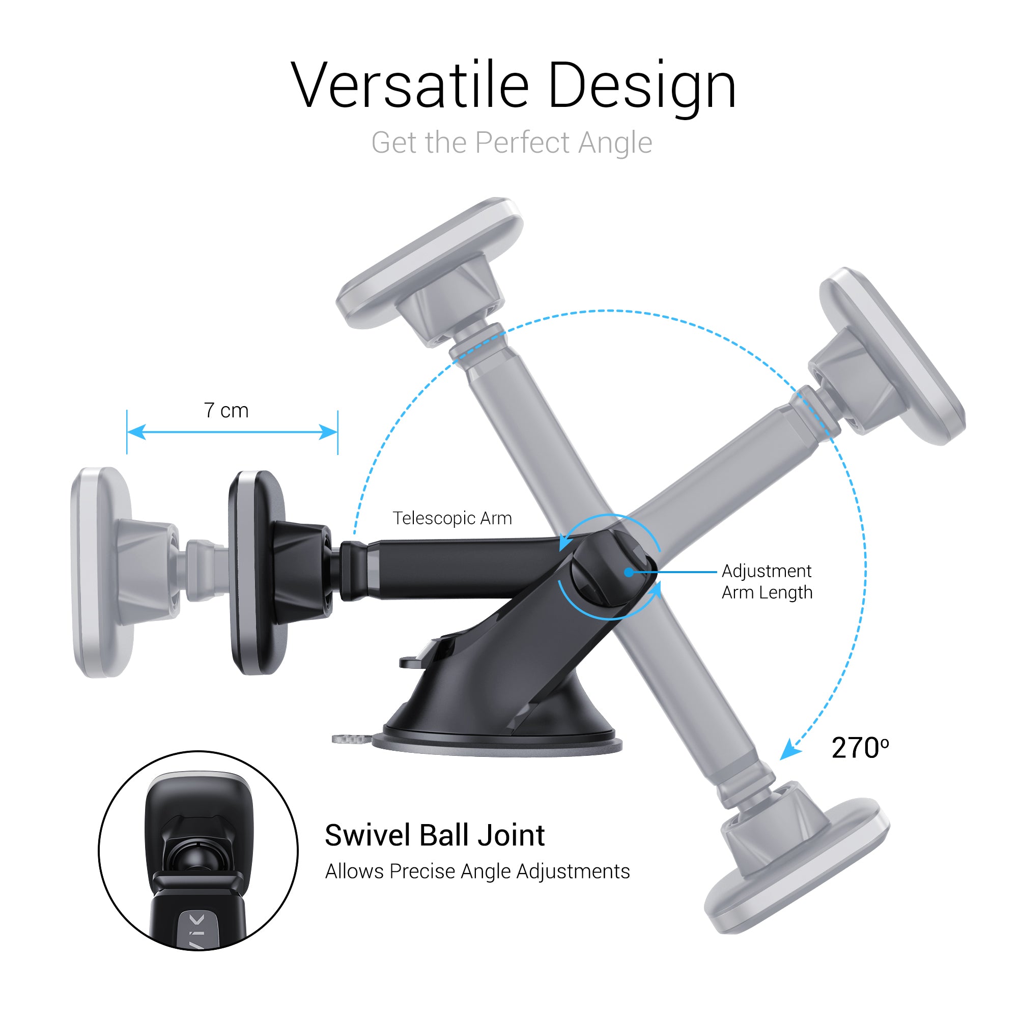 SKYVIK TRUHOLD Dashboard/Windshield Magnetic Mobile Holder