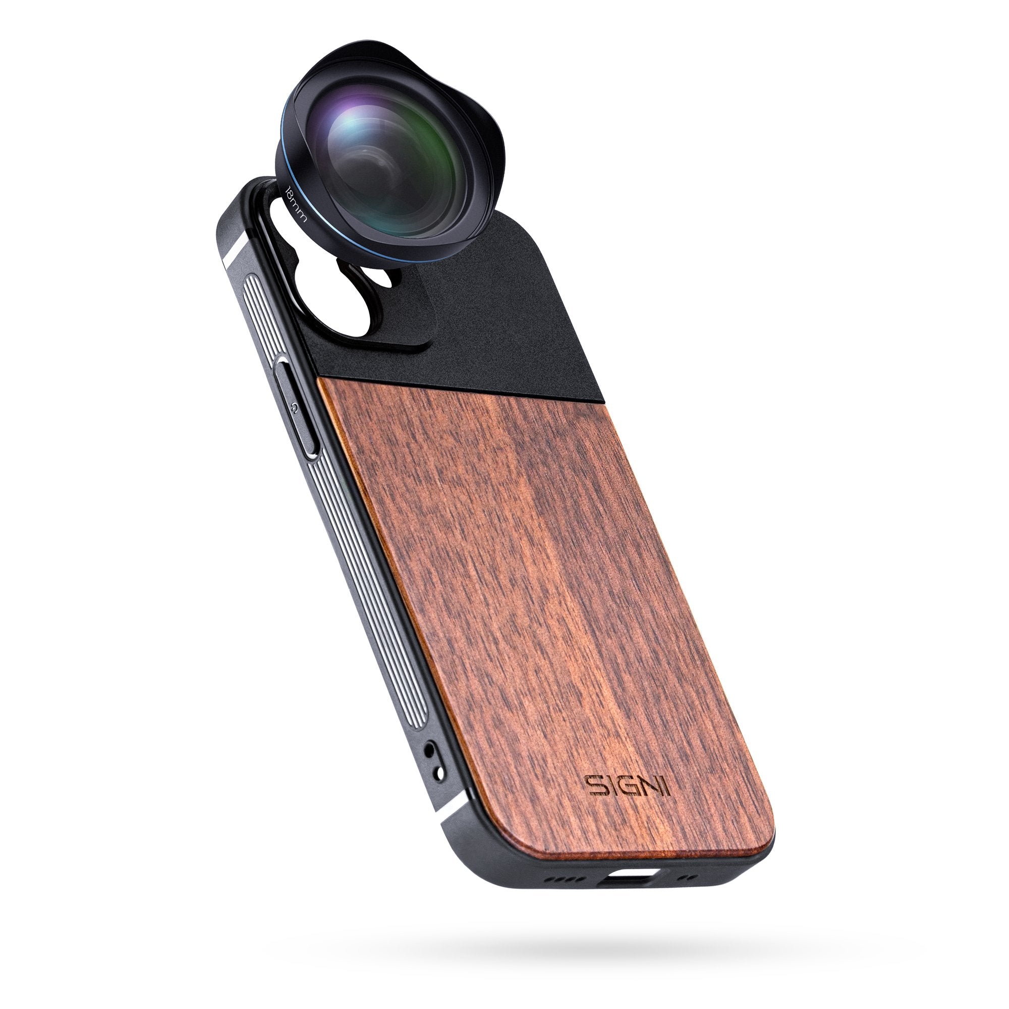 SKYVIK SIGNI One Wooden Mobile Lens case (iPhone 13 Mini)