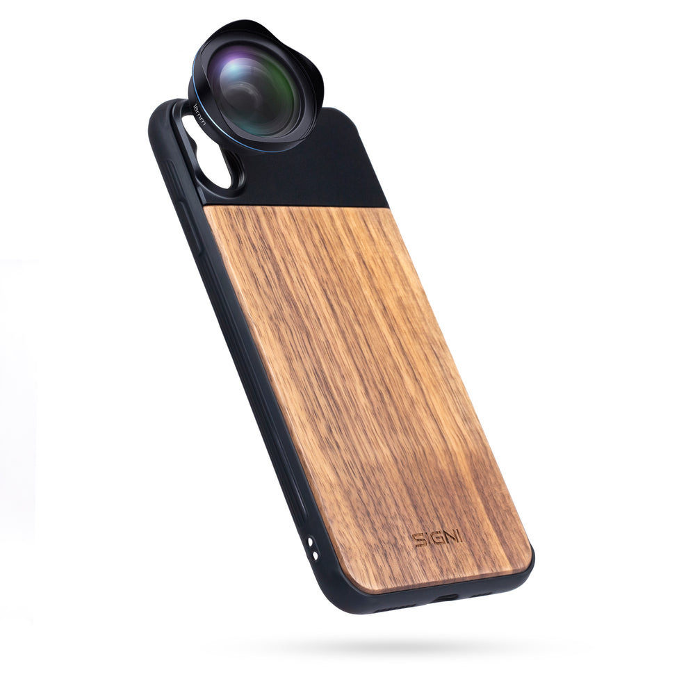 SKYVIK SIGNI One Wooden Mobile Lens case (iPhone XS)