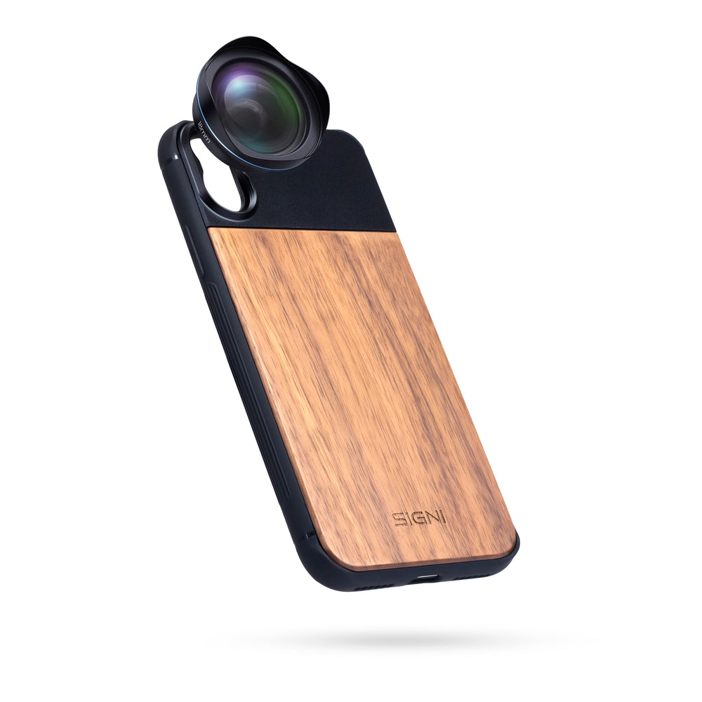 SKYVIK SIGNI One Wooden Mobile Lens case (iPhone X)